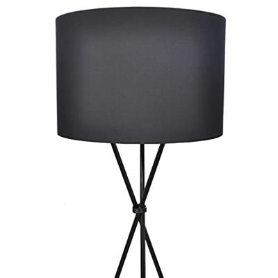 Lampenkap voor vloerlamp met hoge standaard zwart Lampenkap voor vloerlamp met hoge standaard zwart