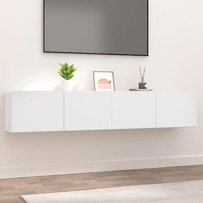 Tv-meubels 2 st 80x30x30 cm bewerkt hout wit