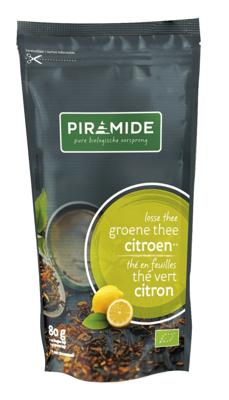 Piramide Groene thee citroen bio 80 Gram