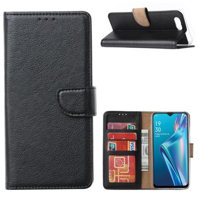 OPPO A12 | Book Cover | Zwart Pasjeshouder
