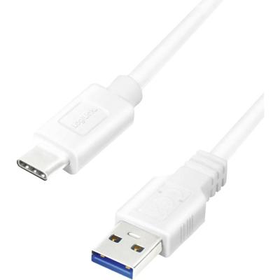 LogiLink CU0175 USB-kabel USB 3.2 Gen1 USB-A stekker, USB-C stekker 1.50 m Meerdere kleuren