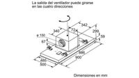 Siemens iQ500 LR96CBS20 afzuigkap 745 m³/uur Plafond inbouw Wit - thumbnail