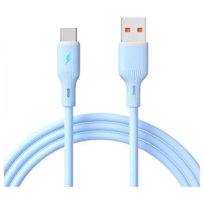Akyga AK-USB-63 USB-kabel USB-A stekker, USB-C stekker 1 m Blauw