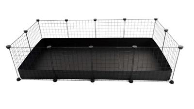C&C modulaire kooi 4x2 145 x 75 cm zwart