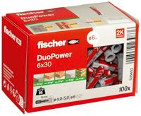 Fischer 535453 DUOPOWER 6x30 LD 2-componenten plug 30 mm 6 mm 100 stuk(s) - thumbnail