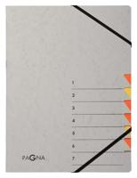 Sorteermap Pagna Easy A4 7 tabs geel/oranje - thumbnail