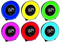 TFA Dostmann 60.2023.02 Wekker Kwarts Wit, Blauw, Geel, Groen, Roze, Rood, Lichtblauw Alarmtijden 1 Groot display - thumbnail