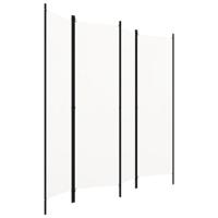 Kamerscherm met 4 panelen 200x180 cm crmewit - thumbnail
