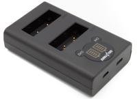 ChiliPower Olympus BLS-5 dubbellader voor 2 camera accu's (tegelijk) - thumbnail
