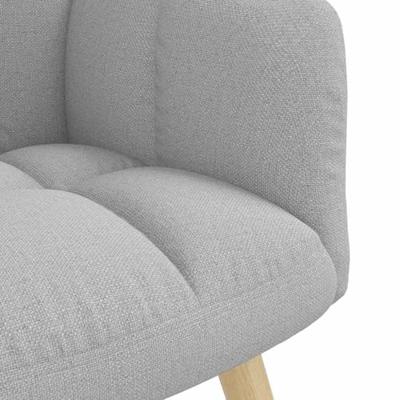 Relaxstoel stof wolk grijs