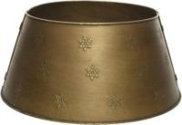 everlands kunstkerstboomring ijzer dia70cm antiek goud - thumbnail
