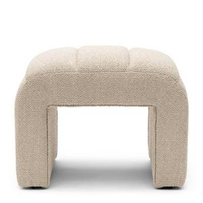 Rivièra Maison Hocker 'Brera' Bouclé, kleur Natural Grey