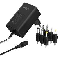 ANSMANN - Alimentatore di rete da 12 V APS 600, fino a max. 600 mA (7 adattatori universali), adattatore di rete per piccoli dispositivi elettrici regolabile da 3 a 12 Volt - thumbnail