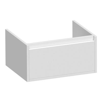 Brauer Hope - Onderkast - 60 cm - met 1 Softclose Lade Greeploos en 1 Sifon Uitsparing - Hoogglans Wit