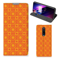 OnePlus 8 | Hoesje met Magneet | Batik Oranje - thumbnail