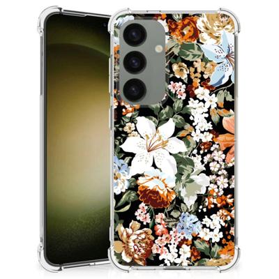 Case voor Samsung Galaxy S24 Dark Flowers Case voor Samsung Galaxy S24 Dark Flowers