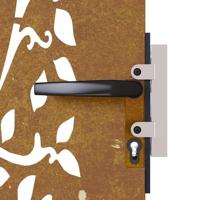 Poort 85x200 cm boomontwerp cortenstaal - thumbnail