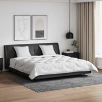 VidaXL Dekbed set met kussen 3 pcs wit microfiber en dons feather - thumbnail