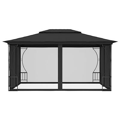 VidaXL Prieel met netten 300x400x265 cm antracietkleurig - thumbnail