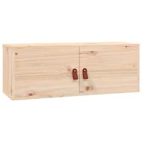 Wandkasten 2 st 80x30x30 cm massief grenenhout - thumbnail