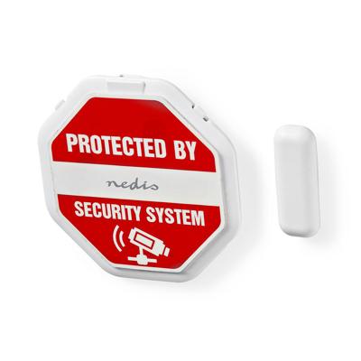 Nedis Deurstop-Raamalarm | 2x CR2032 | 85 dB | Wit | 1 stuks - ALRMD20WT ALRMD20WT Nedis Deurstop-Raamalarm | 2x CR2032 | 85 dB | Wit | 1 stuks - ALRMD20WT ALRMD20WT