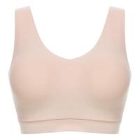 Bralette top met vulling - Soft Stretch - Padded top - Bralette / BH Top naadloos dames - Rood - zwart - Huidskleur - thumbnail