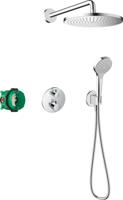 Hansgrohe Croma 280 1jet inbouw doucheset met Ecostat S, chroom - thumbnail