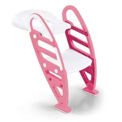 Dolu roze toilettrainer met trapje 7250