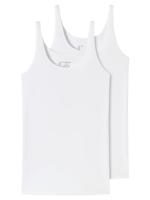 2-Pack dames hemden - Organic 95/5 - Basics - Biologisch katoenen vrouwen hemdjes - Onderhemd met brede bandjes - thumbnail