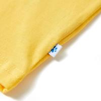 Kindershirt met korte mouwen 92 lichtokerkleurig - thumbnail