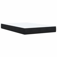 Boxspring met matras fluweel zwart 120x200 cm - thumbnail