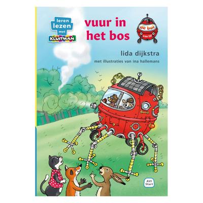 Kluitman vuur in het bos
