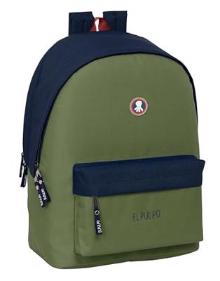 Schoolrugzak El Pulpo Marineblauw Kaki 31 x 44 x 18 cm