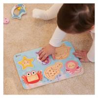 Classic World world houten puzzel oceaan dieren, 13st. - thumbnail