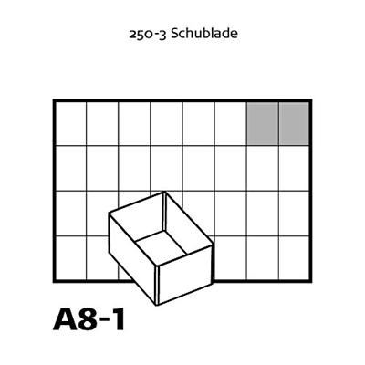 raaco A 8-1 Assortimentskoffer-inzet (l x b x h) 220 x 160 x 47 mm Aantal vakken: 8 Inhoud 1 stuk(s) - thumbnail
