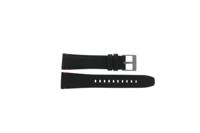 Horlogeband Seiko SSB359P1 / 8T63-00L0 / L0KF011N0 Leder/Textiel Zwart 22mm - thumbnail