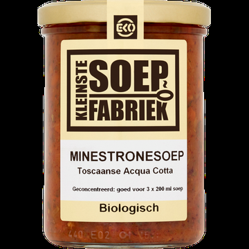 KleinsteSoepFabriek Minestronesoep Biologisch 400 ml bij Jumbo KleinsteSoepFabriek Minestronesoep Biologisch 400 ml bij Jumbo