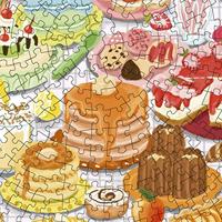 Ravensburger legpuzzel rond circle of colors desserts pastries, 500st. - thumbnail