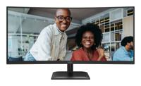 AOC E4 CU34E4CV computer monitor 86,4 cm (34") 3440 x 1440 Pixels UltraWide Quad HD LCD Zwart - thumbnail