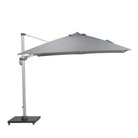 Hawaii zweefparasol Deluxe 300x300 wit/lichtgrijs zonwering Garden Impressions - Garden impressions - thumbnail