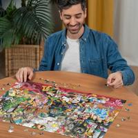 Ravensburger puzzel Kerstmis op het station - 1000 stukjes - thumbnail