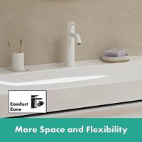 Hansgrohe Tecturis S ééngreeps wastafelkraan 110 zonder waste, mat wit - thumbnail