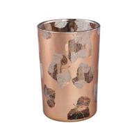 PTMD windlicht kamala l bruin/bronskleurig 18 cm | 8 stuks - thumbnail