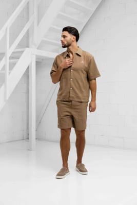 Project X Paris Décontractéé Plissée Zomerset Heren Lichtbruin - Maat S - Kleur: Bruin | Soccerfanshop Project X Paris Décontractéé Plissée Zomerset Heren Lichtbruin - Maat S - Kleur: Bruin | Soccerfanshop