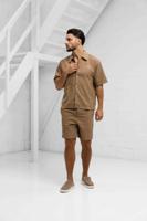 Project X Paris Décontractéé Plissée Zomerset Heren Lichtbruin - Maat S - Kleur: Bruin | Soccerfanshop - thumbnail