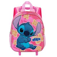 Lilo & Stitch 3D Backpack with Wheels Cute Pink Small - thumbnail