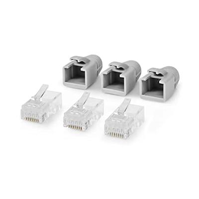 Nedis CCBW89360GY RJ45-connector voor CAT6 UTP netwerkkabel (set van 10) - thumbnail