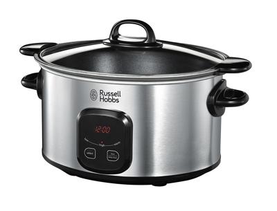 Russell Hobbs Slowcooker MaxiCook 170-240 W 6 L zilverkleurig