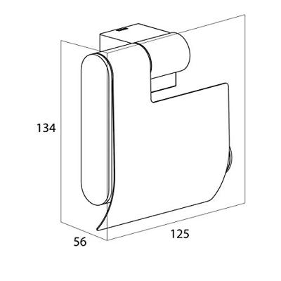 Tiger Toiletrolhouder Nomad Met Klep Matzwart Tiger Toiletrolhouder Nomad Met Klep Matzwart