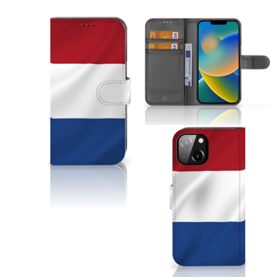 Apple iPhone 14 | Bookstyle Case | Nederlandse Vlag Apple iPhone 14 | Bookstyle Case | Nederlandse Vlag